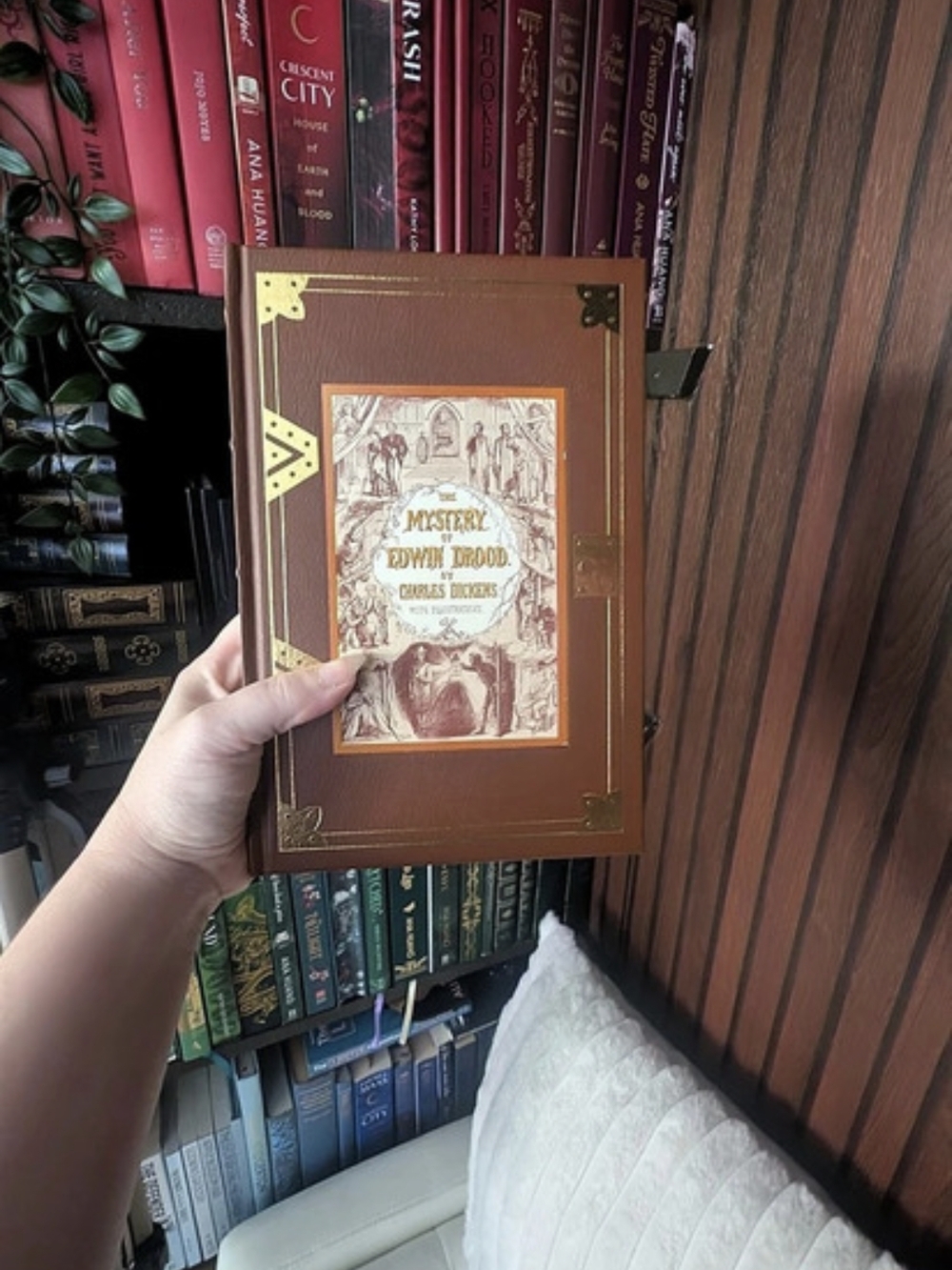 Franklin Library The Mystery of Edwin Drood by Charles Dickens Brown & Gold